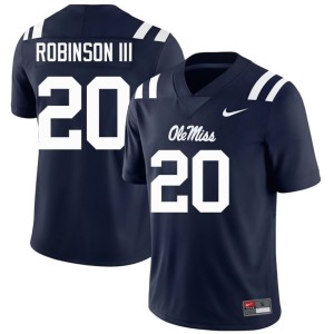 #20 Men's Official College Football Navy Hotty Toddy Anthony Robinson III Jersey 758892-201