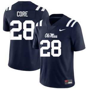 #28 Men's Forward Rebels Game Navy Dante Core College Football Jerseys 563891-320