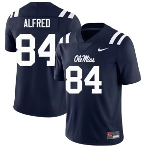 #84 Limited College Football Men's Forward Rebels Navy Dillon Alfred Jerseys 530923-991