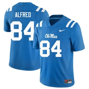 #84 Dillon Alfred Mens College Football NCAA Ole Miss Rebels Powder Blue Jerseys 512016-101