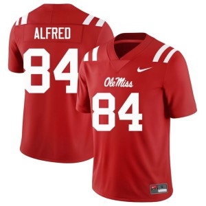 #84 Red Ole Miss 2026 Mens Dillon Alfred College Football Jerseys 203832-382
