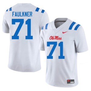 #71 White College Football Hotty Toddy Mens Emanuel Faulkner 2026 Jersey 867857-261