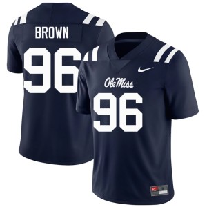 #96 Navy University of Mississippi 2026-27 Jamarious Brown Men College Football Jersey 925204-205
