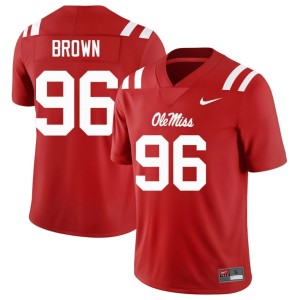#96 Red Jamarious Brown University of Mississippi College Football 2026-27 Mens Jerseys 723786-864