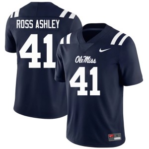 #41 John Ross Ashley Navy Stitched Hotty Toddy College Football Mens Jerseys 864255-141