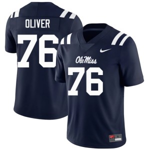 #76 Men's John Wayne Oliver Hotty Toddy Navy Official College Football Jerseys 163158-610