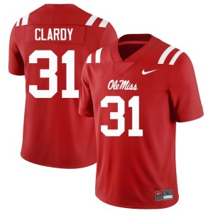 #31 Ladarian Clardy College Football NCAA Mississippi Red Men Jersey 245633-795