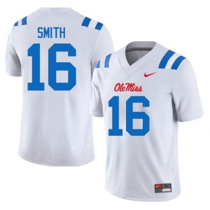 #16 Hotty Toddy College Football Maealiuaki Smith Men's Alumni White Jerseys 568578-652
