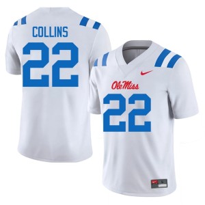 #22 White Game Raymond Collins Ole Miss Men College Football Jerseys 150848-731