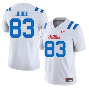 #83 White Mens Mississippi Sean Judge Stitched College Football Jerseys 797690-883