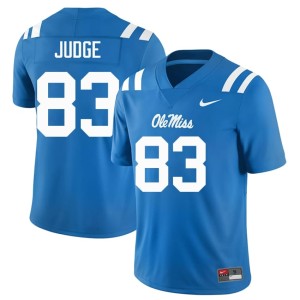 #83 College Football Alumni Men Powder Blue Mississippi Rebels Sean Judge Jerseys 415758-186