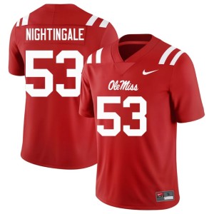 #53 College Football Trey Nightingale Hotty Toddy Men Red NCAA Jersey 963371-866