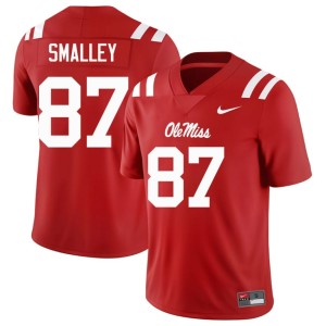 #87 2026-27 Ole Miss Men's Wyatt Smalley College Football Red Jerseys 666131-290