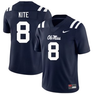 #8 Navy Mens College Football NCAA Antonio Kite Ole Mississippi Jersey 383937-194