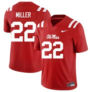 #22 Cameron Miller Hotty Toddy Game Red College Football Mens Jerseys 535514-248