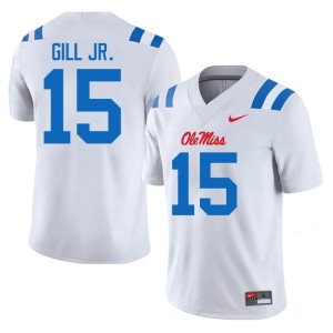 #15 Darrell Gill Jr. College Football Hotty Toddy 2026 White Mens Jerseys 259524-741