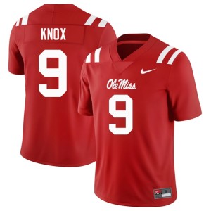 #9 Hotty Toddy Men's Red Dawson Knox College Football Alumni Jersey 149739-453
