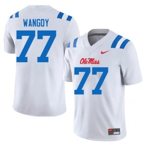 #77 College Football White Alumni Forward Rebels Mens Enoch Wangoy Jerseys 615878-207