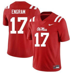 #17 College Football Ole Miss Men's 2026-27 Evan Engram Red Jerseys 238113-678