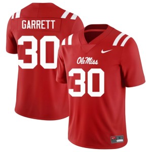 #30 Ja'Michael Garrett College Football Men's Ole Miss Rebels Red Official Jerseys 225152-467