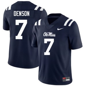 #7 Navy College Football 2026-27 Miss Rebels Sharif Denson Men Jerseys 489178-149