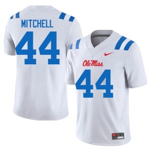 #44 Mississippi Rebels White Mens College Football 2026-27 Tony Mitchell Jerseys 576661-355