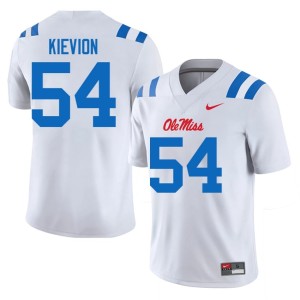 #54 Mens White Limited College Football UM Rebels Tre'Kievion Ellis Jersey 559427-344