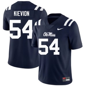 #54 Ole Miss University Mens College Football Tre'Kievion Ellis Navy Jerseys 544397-284