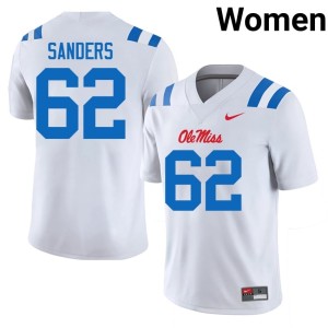 #62 White College Football Hotty Toddy 2026 Brycen Sanders Women's Jerseys 773877-453