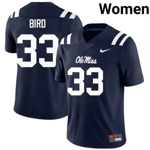 #33 Womens Navy College Football Replica Oscar Bird Mississippi Rebels Jerseys 541666-703