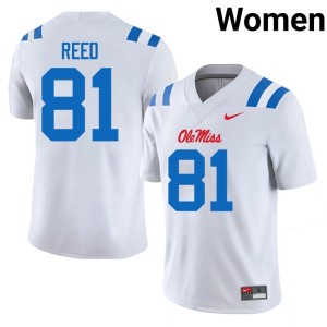 #81 College Football 2026-27 Samari Reed Womens Mississippi White Jerseys 379496-111