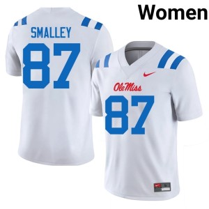 #87 White College Football Ole Miss Women's Wyatt Smalley NCAA Jersey 378925-894