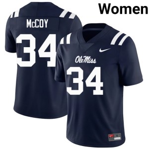 #34 Navy Iverson McCoy College Football Ole Miss Rebels Women High School Jerseys 724868-346