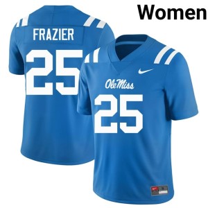 #25 Powder Blue 2026-27 Womens College Football Ole Miss Rebels Makhi Frazier Jersey 467215-742