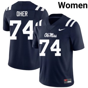 #74 Navy College Football 2026 Mississippi Michael Oher Womens Jersey 305801-460