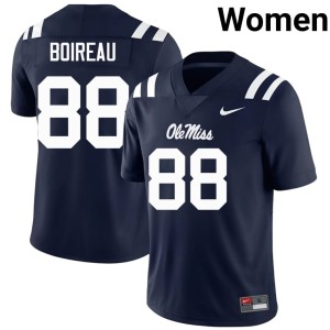#88 Navy Alumni Womens College Football UM Rebels Michai Boireau Jerseys 587705-571