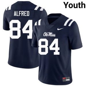 #84 UM Rebels Navy University Dillon Alfred College Football Youth Jerseys 570908-156