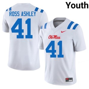 #41 White 2026 Mississippi Youth College Football John Ross Ashley Jersey 540470-849