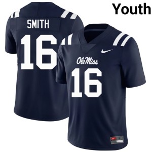 #16 Navy Miss Rebels College Football Limited Youth Maealiuaki Smith Jersey 787142-350