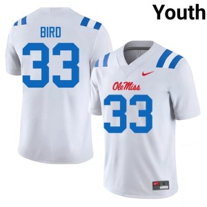#33 Hotty Toddy White Embroidery Youth Oscar Bird College Football Jerseys 492043-638