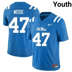 #47 Stephon Weise College Football Youth University Powder Blue Hotty Toddy Jerseys 136991-216
