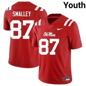#87 Wyatt Smalley Red College Football Alumni Youth Ole Miss Jerseys 150943-105
