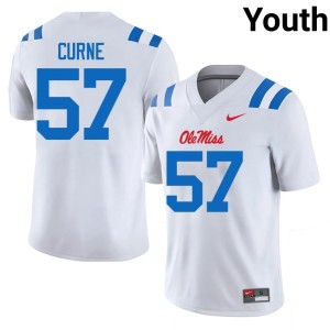 #57 Stitched Youth College Football Carius Curne Hotty Toddy White Jersey 433843-846