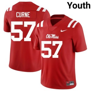 #57 Carius Curne 2026-27 Red UM Rebels College Football Youth Jersey 216123-570