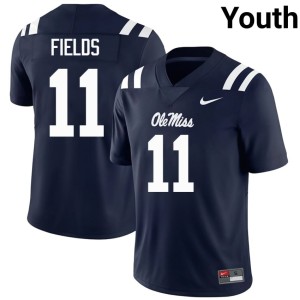 #11 Navy Horatio Fields Youth Ole Mississippi College Football Game Jersey 328314-534