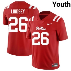 #26 JT Lindsey 2026-27 Red College Football Youth Hotty Toddy Jerseys 762611-239