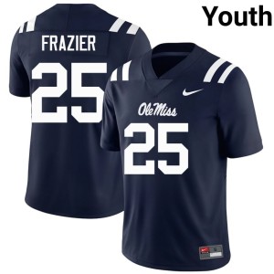 #25 Youth College Football Navy Hotty Toddy Game Makhi Frazier Jerseys 619547-294